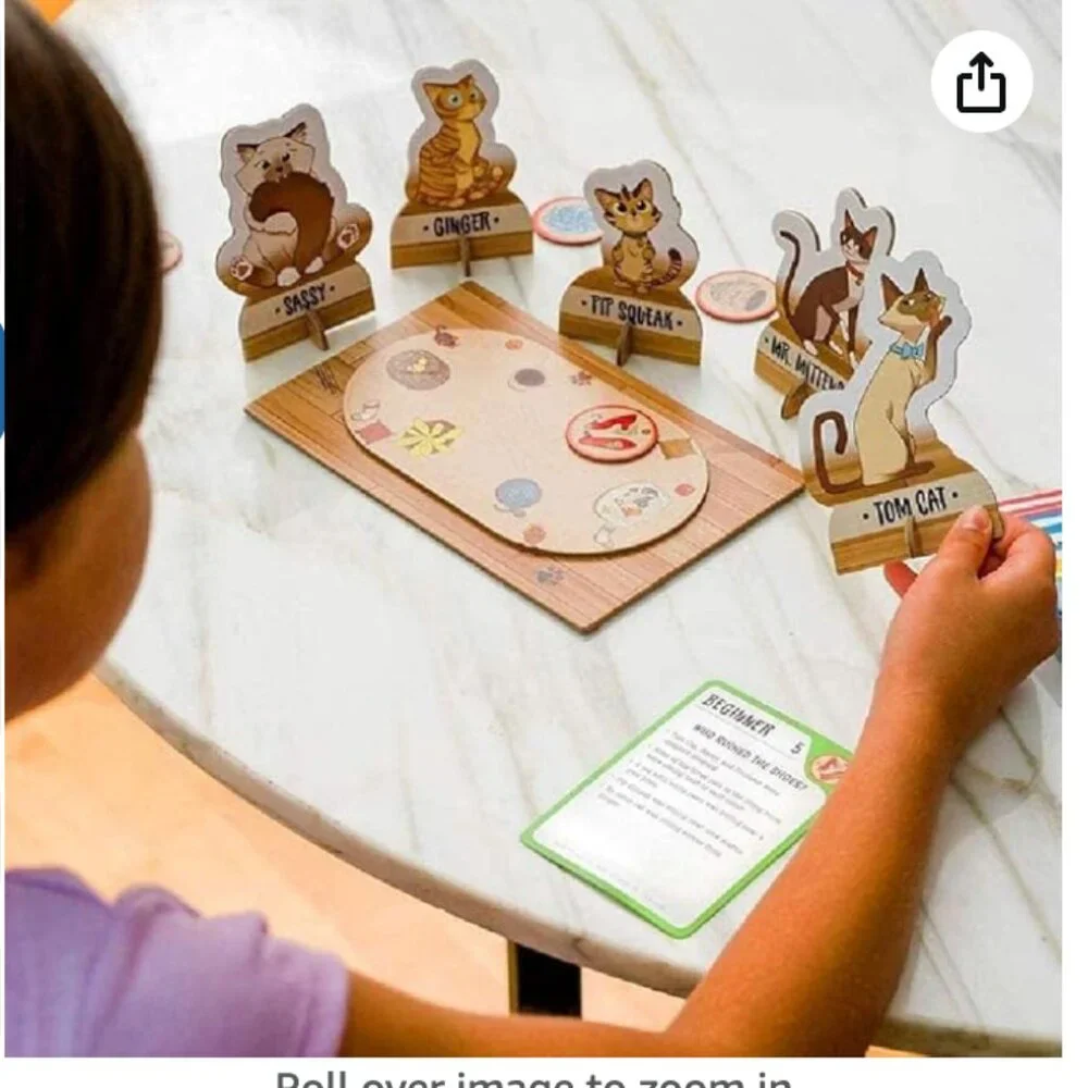 ThinkFun Cat Crimes Logic Game Complete Brain Puzzle